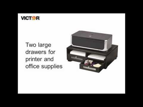 Victor 1130-5 - Midnight Black Printer Stand