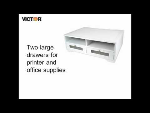 Victor W1130 - Pure White Printer Stand