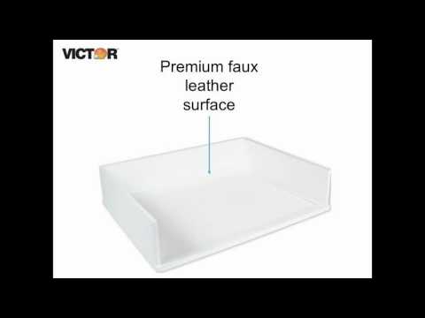 Victor W1154 - Pure White Stacking Letter Tray