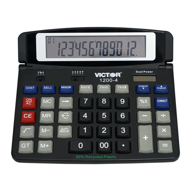 12 Digit Professional Desktop Calculator (2) (Model No. 1200-4)