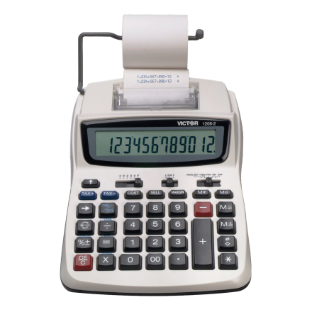 12 Digit Compact Commercial Printing Calculator