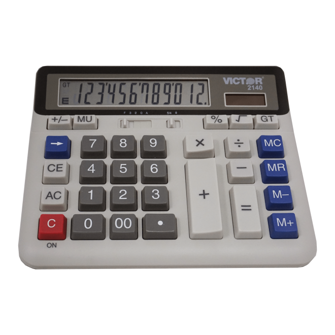12 Digit Desktop Calculator (2) (Model No. 2140)