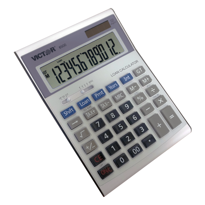 12 Digit Executive Desktop Financial Calculator with Loan Wizard (2) (Model No. 6500)