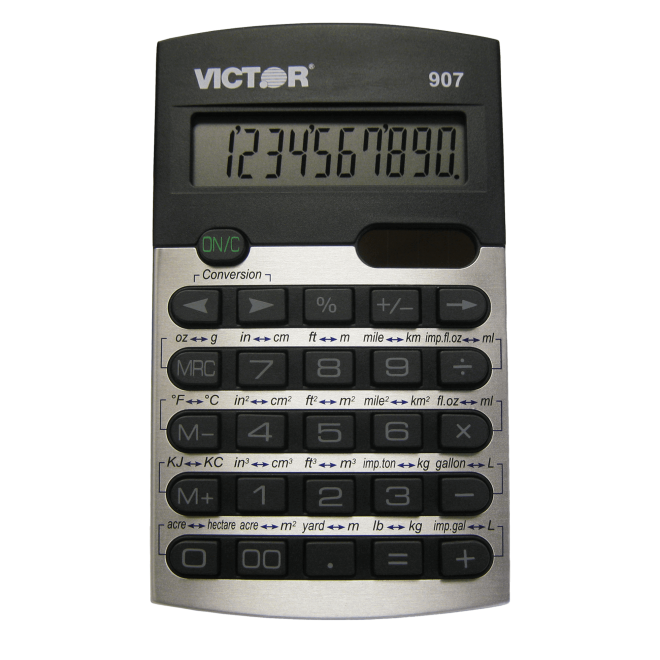 10 Digit Portable Metric Conversion Calculator (Model No. 907)