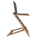 High Rise(TM) Acacia Wood Laptop Riser (3) (Model Num. DC150A)