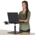 High Rise(TM) Height Adjustable Laptop Stand with Storage Cup (4) (Model Num. DC240B)