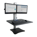 High Rise(TM) Manual Dual Monitor Standing Desk (2) (Model Num. DC350A)